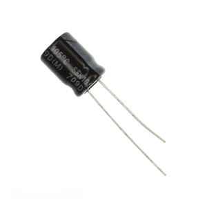 Condensador Original de Aluminio con Orificio Pasante SEK101M035ST, 100 uF, 20%, 35 V, Radial TH - Product Image 1