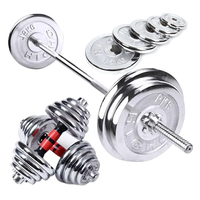Wholesale 50kg Heavy Weight Dumbbell Sets Barbell for Women Man Small Bumper Weight Lifting