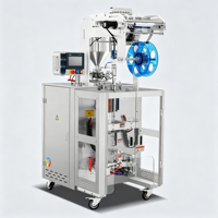 Machine d'emballage entièrement automatique à scellage trois côtés, à faible encombrement, pour pâtes, liquides, sauces, miel et sachets de friandises pour chats, avec dosage quantitatif