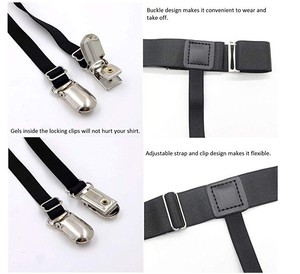 Chemise pour <span class=keywords><strong>homme</strong></span> avec jarretelles élastique uniforme business style jarretelles jarretelles ceinture pour <span class=keywords><strong>homme</strong></span> - Product Image 3