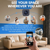 Kamera WiFi Nirkabel Pintar Terlaris Baru, Perekam Video HD Penglihatan Malam, Audio 2 Arah, Sensor CMOS ICloud, Kamera Mini