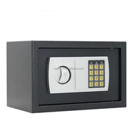 Sachikoo Hotel-Zimmer Feuerfester Wandtresor Kostengünstiger Elektronischer Stahl-Metall-Geldtresor mit Steckdose und Schlüsselschloss