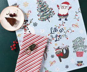 2024 Chất Lượng Cao Giáng Sinh Terry Nhà Bếp Bán Buôn Tùy Chỉnh 100% Bông Waffle Thêu Nhà Bếp Trà Khăn Khăn - Product Image 6