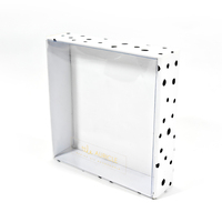 Fabricant chinois de boîtes en carton, impression personnalisée de boîtes en carton blanc avec couvercle transparent