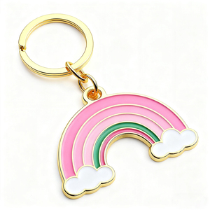 Tùy chỉnh sang trọng kim loại móc chìa khóa 2D 3D logo công ty thư Keyring mạ vàng cứng mềm men Keychain tùy chỉnh kim loại Keychain - Product Image 5