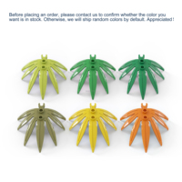 1 kg de Hojas de Plantas, Bloques de Construcción Clásicos MOC, Juguete Educativo, Piezas de Plástico ABS para Bricolaje, N.° 2417, N.° 2423, N.° 30176, N.° 6255, N.° 10884