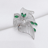 Accessoires DIY en gros : Broche épingle de sûreté faite main en alliage plaqué cuivre, micro-incrustation géométrique de zircon, cadeau pour enfants, mariage