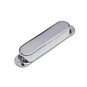 Couvre-captateurs de guitare chromés scellés, couvre-captateur simple bobine fermé pour ST <span class=keywords><strong>Stratocaster</strong></span> - Product Image 1