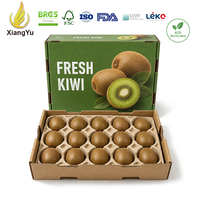Op maat gemaakte Kiwi verpakking doos van golfkarton met pulp tray insert voor export van vers fruit