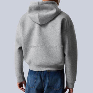 Blank Streetwear Vintage Oversized 100% Cotton Fleece Heavyweight Boxy Zipup <b>Hoodie</b> <b>Cropped</b> <b>Hoodie</b> Men <b>Zip</b> <b>up</b> <b>Hoodie</b> - Product Image 3