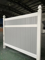Panneaux de clôture de jardin en PVC blanc de haute qualité 6x8 pieds avec service de modélisation 3D, clôture de jardin extérieure écologique pour la maison