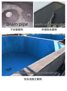 JS การเคลือบหลังคาซีเมนต์โพลีเมอร์ดัดแปลงดีไซน์ทันสมัยกันน้ำใช้ภายนอกสำหรับสระว่ายน้ำและพื้นที่กลางแจ้งอื่นๆ - Product Image 6