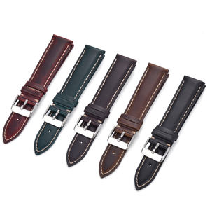 Juelong Vintage Ölgegerbtes Crazy-Horse-Echtleder Uhrenarmband 16mm 18mm 19mm 20mm 21mm 22mm Hochwertige Ausführung - Product Image 2