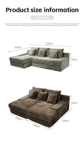 Chic chân không nén <span class=keywords><strong>sofa</strong></span> Set với mật độ cao miếng bọt biển Modular cắt cho hợp thời trang phòng khách Kháng Cáo - Product Image 4