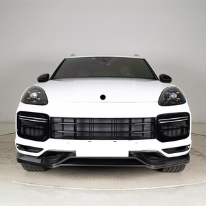 For Cayenne Turbo 2018-2023 Carbon Fiber Front Rear Bumper Lip Spoiler <strong>Diffuser</strong> Tecat Style Body Kit Performance New - Product Image 4