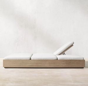Fabricant professionnel de chaises longues de piscine doubles réglables, chaises longues de plage, chaises longues de bain de soleil - Product Image 4
