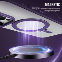 Funda Protectora para Teléfono con Anillo Magnético Ajustable y Soporte, Antigolpes, para iPhone 13 14 15 16 16E 17 18 Pro Max Plus, Diseño Simple
