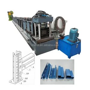 Macchina per la produzione di Rack verticale della macchina per la formatura di rulli a freddo della struttura dello scaffale dello scaffale di stoccaggio del supermercato