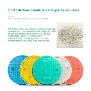 맞춤형 복합 사각 맨홀 커버 직접 판매 제조 업체 수지 맨홀 커버 빗물 건설 부동산 - Product Image 2