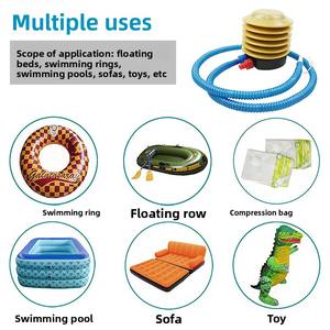Pompe à pied manuelle en plastique en stock pour lit gonflable, canapé, ballon, <span class=keywords><strong>piscine</strong></span> - Product Image 3