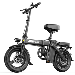 Vélo Trottinette Électrique Pliable 48V 10Ah pour Adulte Urbain avec Porte-Bagages Arrière, Batterie au Lithium 10Ah, Moteur Brushless Intégré au Moyeu, Batterie au Porte-Bagages Arrière - Product Image 1