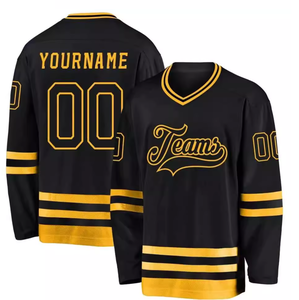 Jersey de hockey personalizado sublimado cosido personalizado nombre Número logotipo deportes hockey manga larga para hombres mujeres jóvenes - Product Image 4