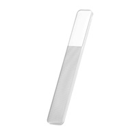 Lime à ongles en verre, kit d'outils de manucure avec têtes carrées, rondes et pointues, résistante à l'eau, douce pour les mains