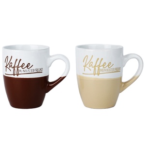 แก้วเซรามิคพิมพ์ลายตัวอักษรแบบเยอรมัน กาแฟคือเพื่อนที่ดีที่สุดของฉัน แก้วกาแฟเคลือบสองสี ของขวัญวันเกิดวันหยุด - Product Image 4