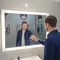 Miroirs de salle de bain LED design hôtelier UL complet, usine ODM OEM, avec capteur tactile et anti-buée, miroir éclairé par LED 2436/3636/4836