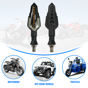 Liuhjg Không Thấm Nước Xe Máy Lần Lượt Tín Hiệu Lưu Lượng Nước Thiết Kế 3 Màu Sắc Tùy Chọn Lần Lượt Tín Hiệu Ánh Sáng Với 12 V LED Tín Hiệu Lần Lượt Ánh Sáng - Product Image 6