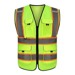 Ruiyi Security Safety Vest HVW840 Lined Reflective <b>Work</b> <b>Clothes</b> For <b>Construction</b> And Warehouse Use - Product Image 3