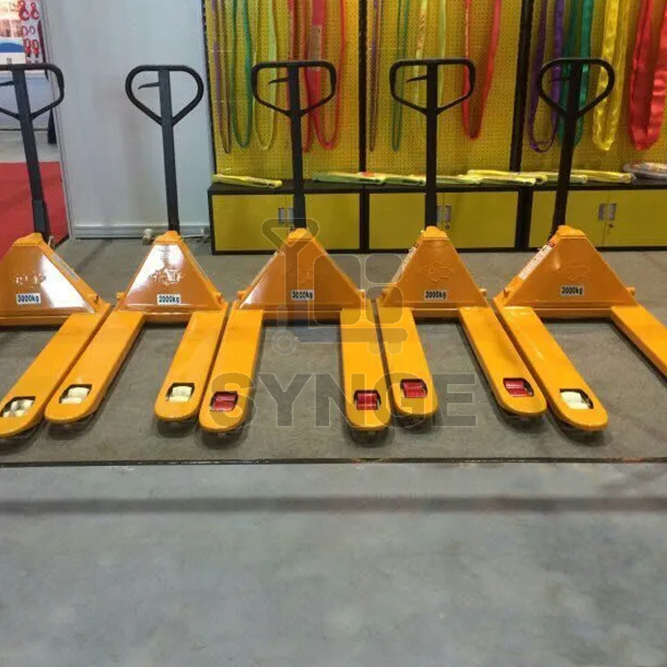 SYNGE Customized 3ton Pallet Truck Manual Hydraulic Hand Pallet Fork Lifter Stacker Manual Pallet Jack