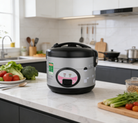 Mini-cuiseur à riz électrique multifonction intelligent en gros 1L 1.5L 1.8L 2.2L avec tasse doseuse portable et spatule antiadhésive pour hôtel