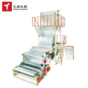 TIANYUE 2 3 Layer Extruder Blowing Lldpe Blown Film Plant Extrusion Machine