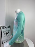 Kaos Sublimasi Lengan Panjang Pria Berkualitas Tinggi, Kaos Sublimasi Sky Smock, Kaos Sublimasi Kerah Kru Pria, Atasan Kaos Sublimasi Musim Panas Pria