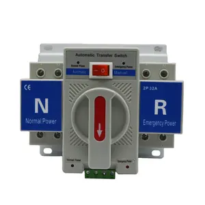 Interruptor de transferencia automática 100A, controlador de 3 fases ATS 220V