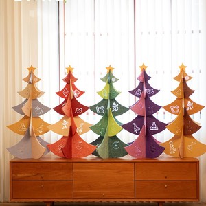 Árbol de Navidad de fieltro Levaland de 95 cm, plegable, decoración de mesa para interiores, para sala de estar o habitación infantil - Product Image 1