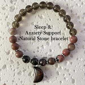 Pulsera de Piedra Natural con Cuentas de Vidrio Coloridas, Geometría Sagrada, Envío Rápido a Todo el Mundo, Hecho a Mano, Personalizable - Product Image 1