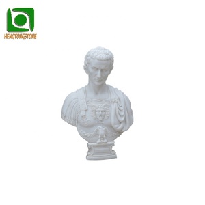 Vente en gros <span class=keywords><strong>de</strong></span> <span class=keywords><strong>buste</strong></span> <span class=keywords><strong>César</strong></span> en marbre blanc naturel sculpté à la main pour la décoration <span class=keywords><strong>de</strong></span> la maison - Product Image 1