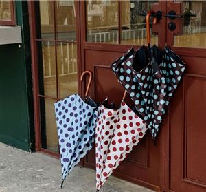 Vintage Polka Dot Folding Portable for Women High Beauty Retro Rain Sun Lightweight Travel <b>Umbrella</b> Gift - Product Image 2