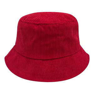 Wholesale Women's Corduroy Fisherman Hat <b>Large</b> Brim Sunshade Embroidery Logo Small Batch Foldable Breathable Warm - Product Image 1