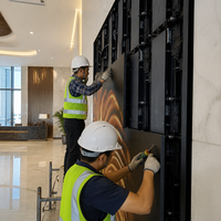 Écran LED couleur pleine gamme P1.8 pour intérieur, mur vidéo LED ultra-fin sans soudure pour hall d'hôtel, signalisation numérique
