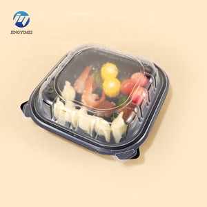 Récipient à charnière en plastique jetable sans BPA Récipient alimentaire à clapet en PP Récipient en plastique jetable en PP sans micro-ondes