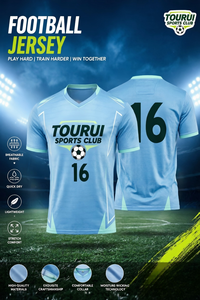 Maillot d'entraînement respirant à manches courtes pour homme, uniforme d'équipe de football personnalisé, impression par transfert thermique - Product Image 3