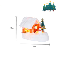 Kit de jouets à assembler Optic STEM Set Maison de neige de Noël avec lumière pour enfants Décoration de la maison