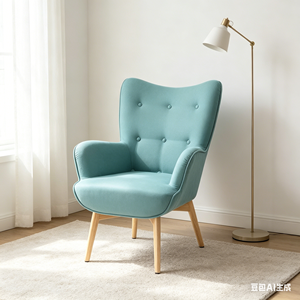 <span class=keywords><strong>Fauteuil</strong></span> de luxe CARLFORD à dossier haut et à un seul siège avec garniture à boutons et pieds en bois pour salon, chambre à coucher, hôtel, <span class=keywords><strong>fauteuil</strong></span> de loisirs élégant - Product Image 2
