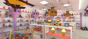 Design d'intérieur de magasin de jouets amusants-Mise en page et meubles d'affichage de jouets pour enfants conçus en 3D à vendre - Product Image 4