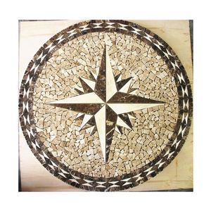 कस्टम पत्थर पदक पैटर्न precut फर्श पक्की सड़क करनेवाला प्राकृतिक पत्थर ग्रेनाइट संगमरमर पदक आउटडोर - Product Image 5