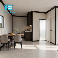 Maison Modulaire Préfabriquée de Luxe Conteneurisée à Distance, Tailles 20ft/30ft/40ft, Design Mid-Century Moderne, 2 Chambres, Utilisation Extérieure, Origine Shandong