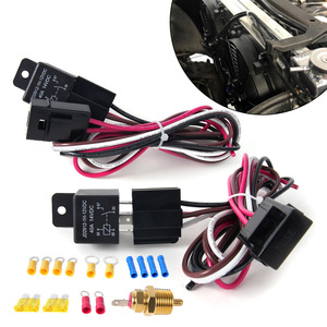 Kit de cableado para ventilador dual con relé de 12V 40A para actualización del sistema de refrigeración del coche - Product Image 3
